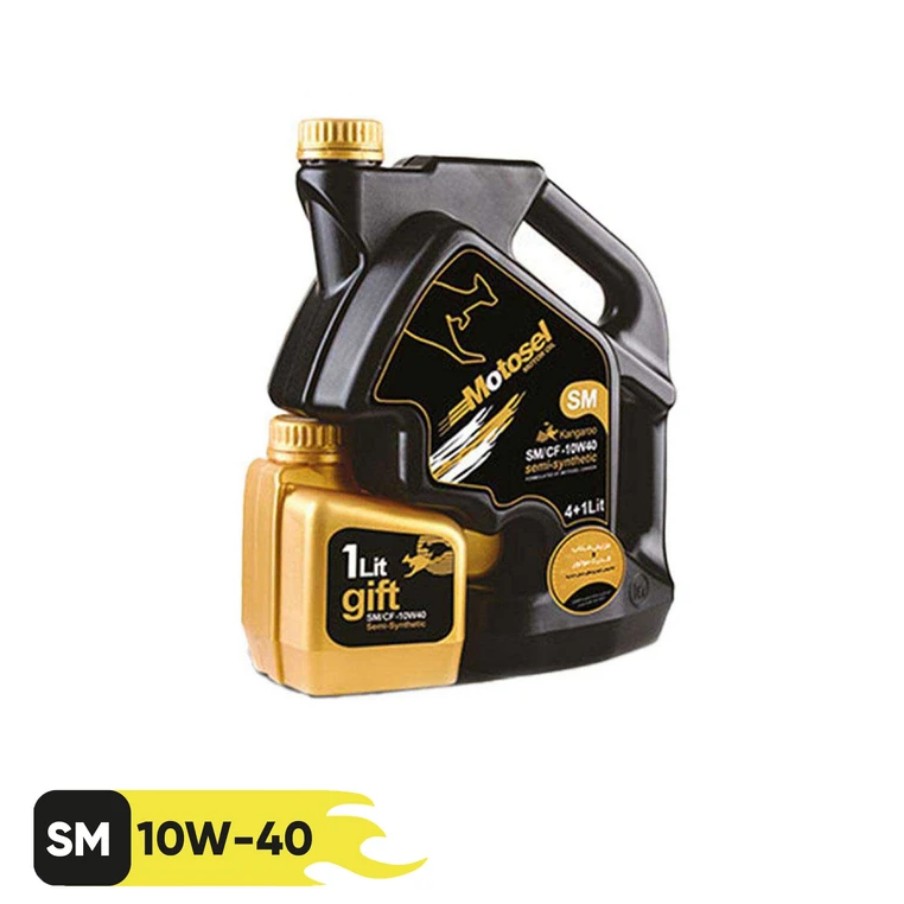 روغن موتور خودرو موتوسل مدل Kangaroo Plus SM 10W40 حجم 5 لیتر