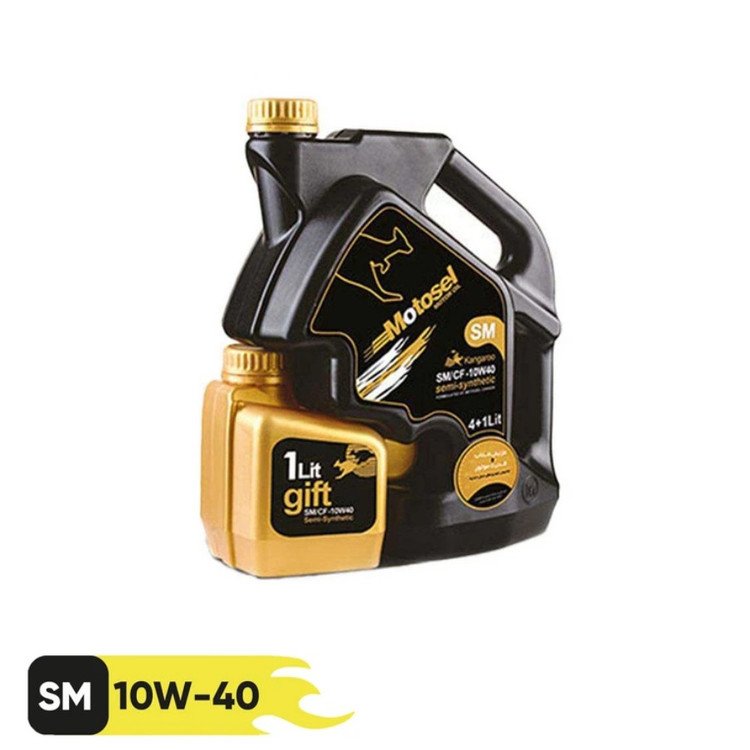 روغن موتور خودرو موتوسل مدل Kangaroo Plus SM 10W40 حجم 5 لیتر