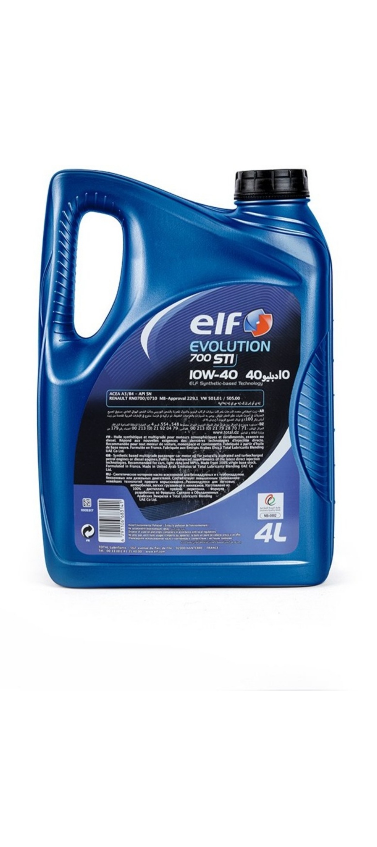 روغن موتور الف مدل Evolution 700 STI ۱۰W-۴۰ حجم ۴ لیتر