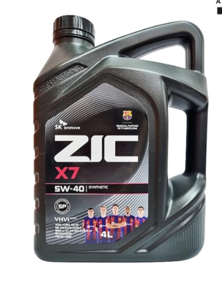 روغن زیک چهار لیتری ZIC 5W40 X7 SP