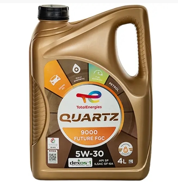 روغن موتور توتال انرجیز 5W30 SP مدل QUARTZ 9000 FUTURE FGC حجم چهار لیتری