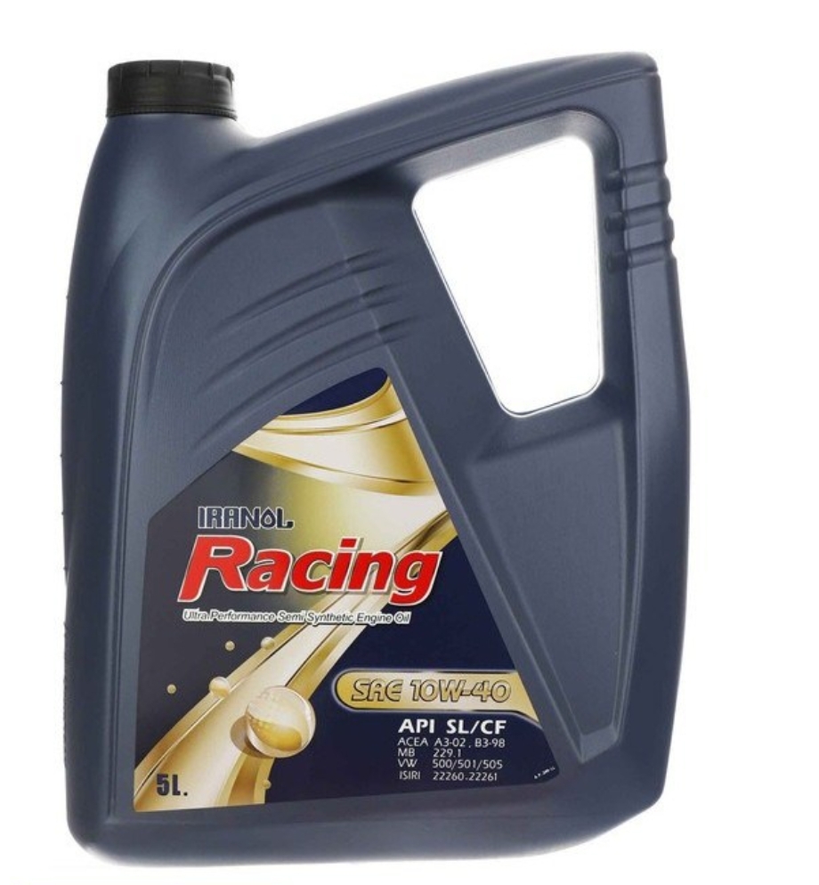 روغن موتور خودرو ایرانول مدل Racing 10W40 حجم 5 لیتر