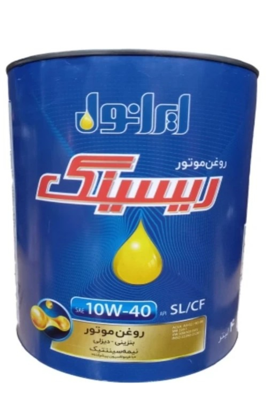 ایرانول ریسینگ فلزی 10W40 SL/CF چهار لیتری