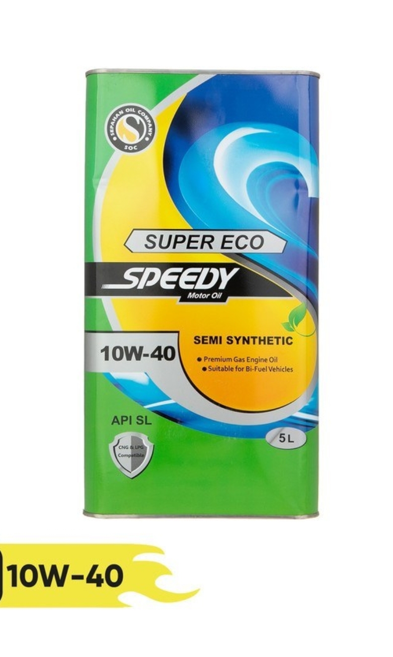 روغن موتور اسپیدی مدل SUPER ECO 10W40 حجم ۵ لیتر نیمه سینتتیک