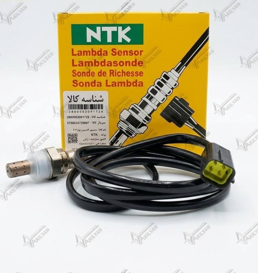 سنسور اکسیژن پژو ۲۰۶ زیمنس سیم بلند NTK اصلی ژاپن