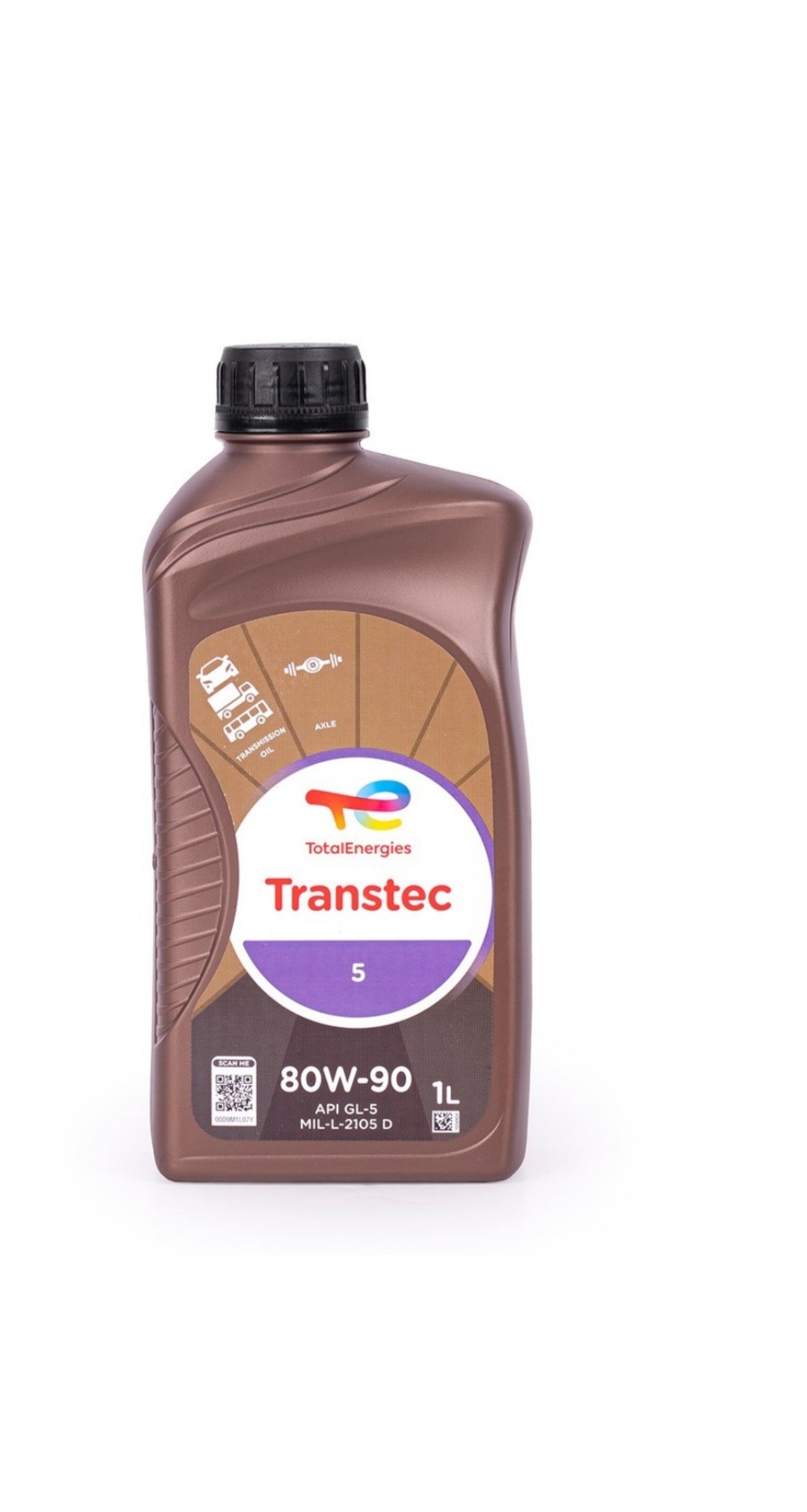 روغن گیربکس توتال مدل TRANSTEC 5 حجم ۱ لیتر 80W90